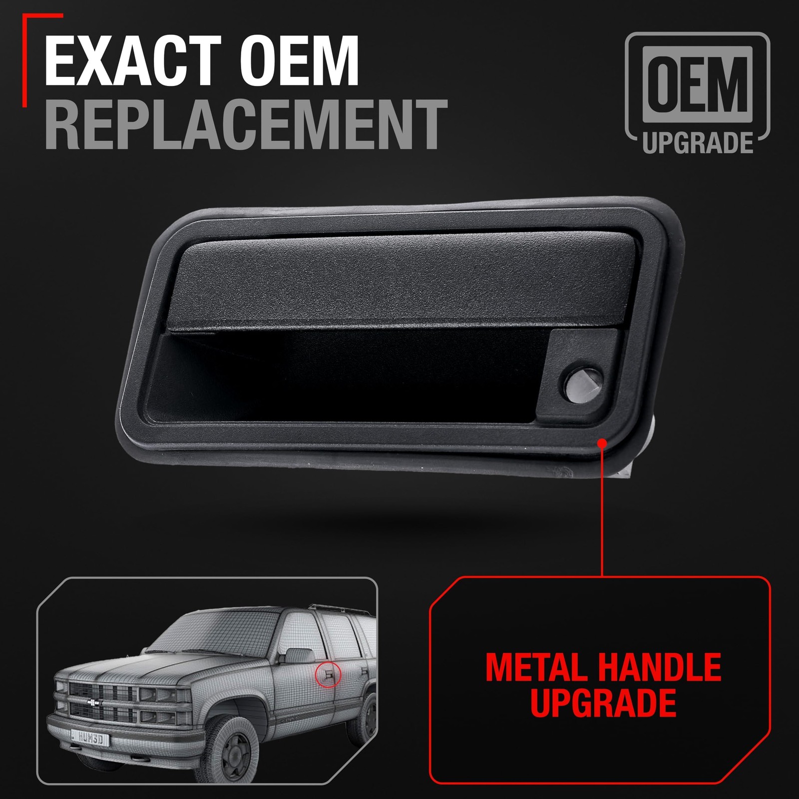 Exterior Door Handle, Driver Side for Chevrolet GMC C&K 1500 2500 3500