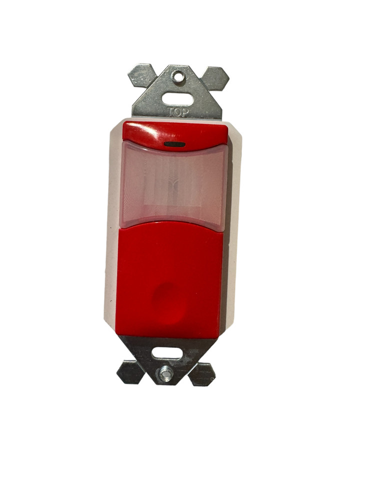 Sensorworx SWX-121-RD. Wall Switch Sensor Dual Tech 12-24V. RED - Uncommon