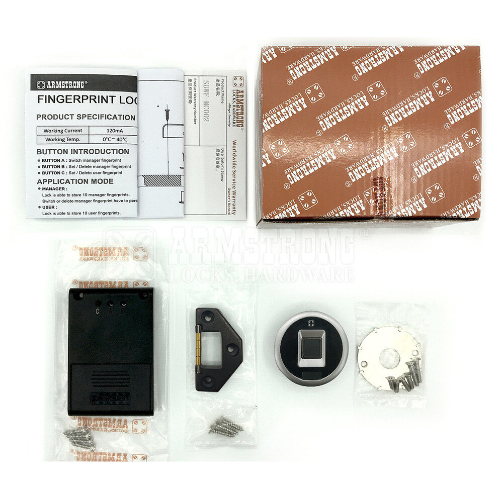 Fingerprint Cabinet Lock. SDWF-MC002-G2