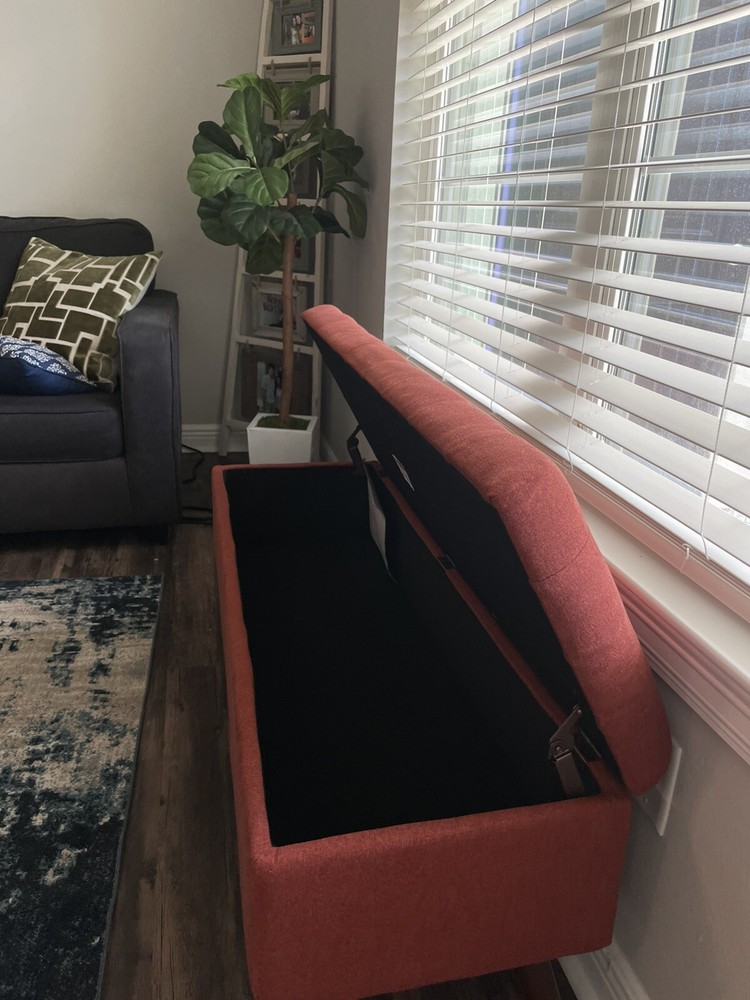 Arthur Tufted Storage Bench with Storage Threshold" (NEW / ASSEMBLED)