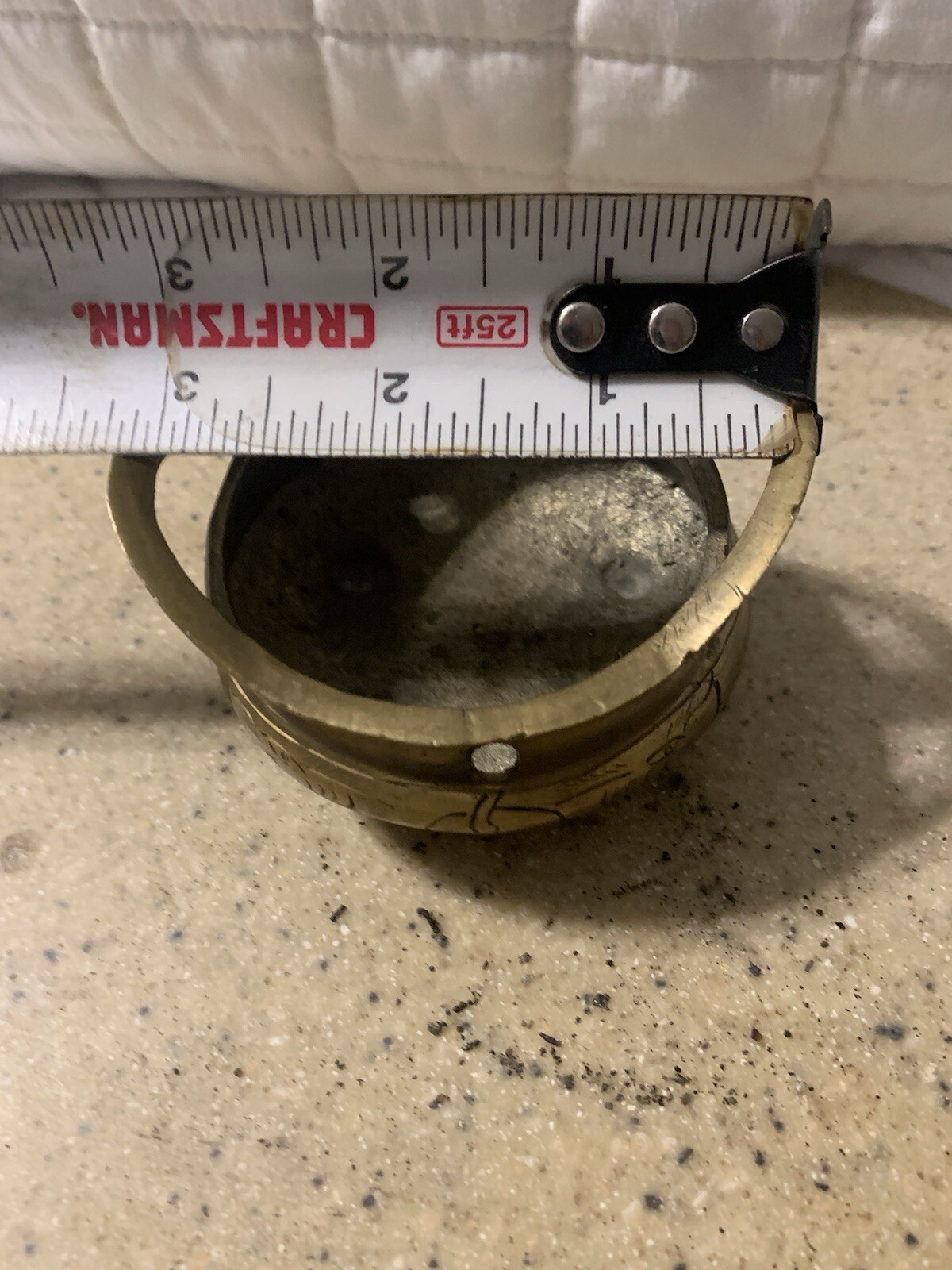 Vtg Chinese Small Brass Censer Tripod Incense Burner Xuande Reign 6 Hallmarks