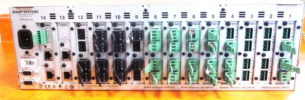 Biamp Tesira Server - I0 Digital Signal Processor - 14 Card