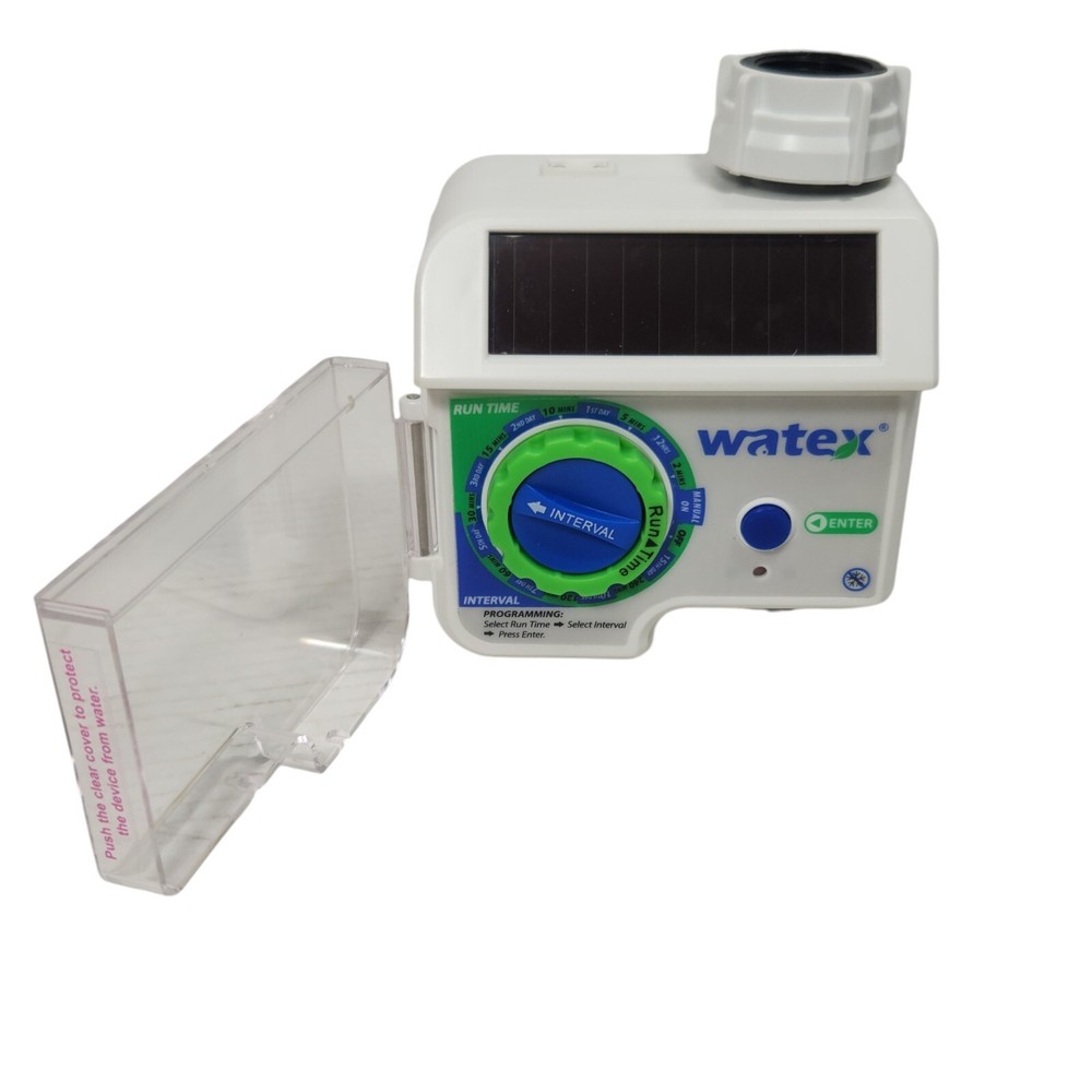 Solar Powered Water Tap Irrigation or Sprinkler Programmable Timer by Watex