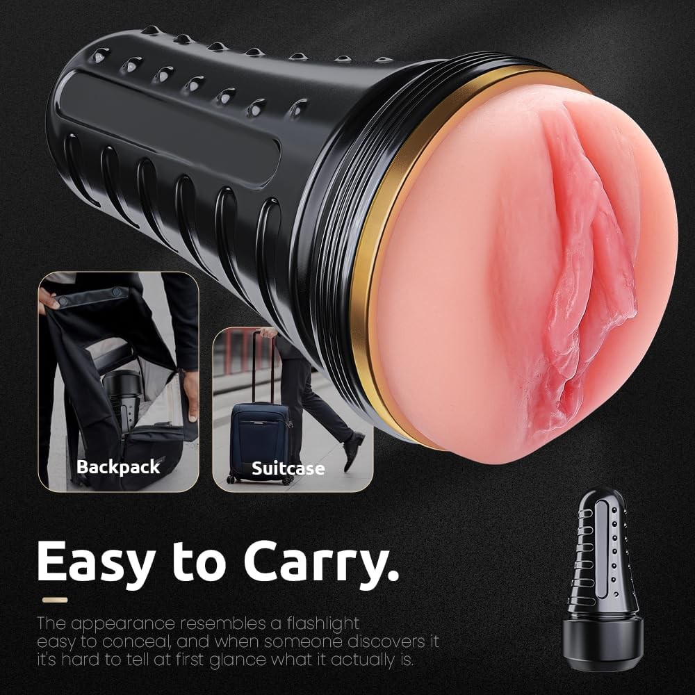 Male Pocket Pussy Realistic Masturbator Stroker Vagina Handsfree Cup Sex Toy Men
