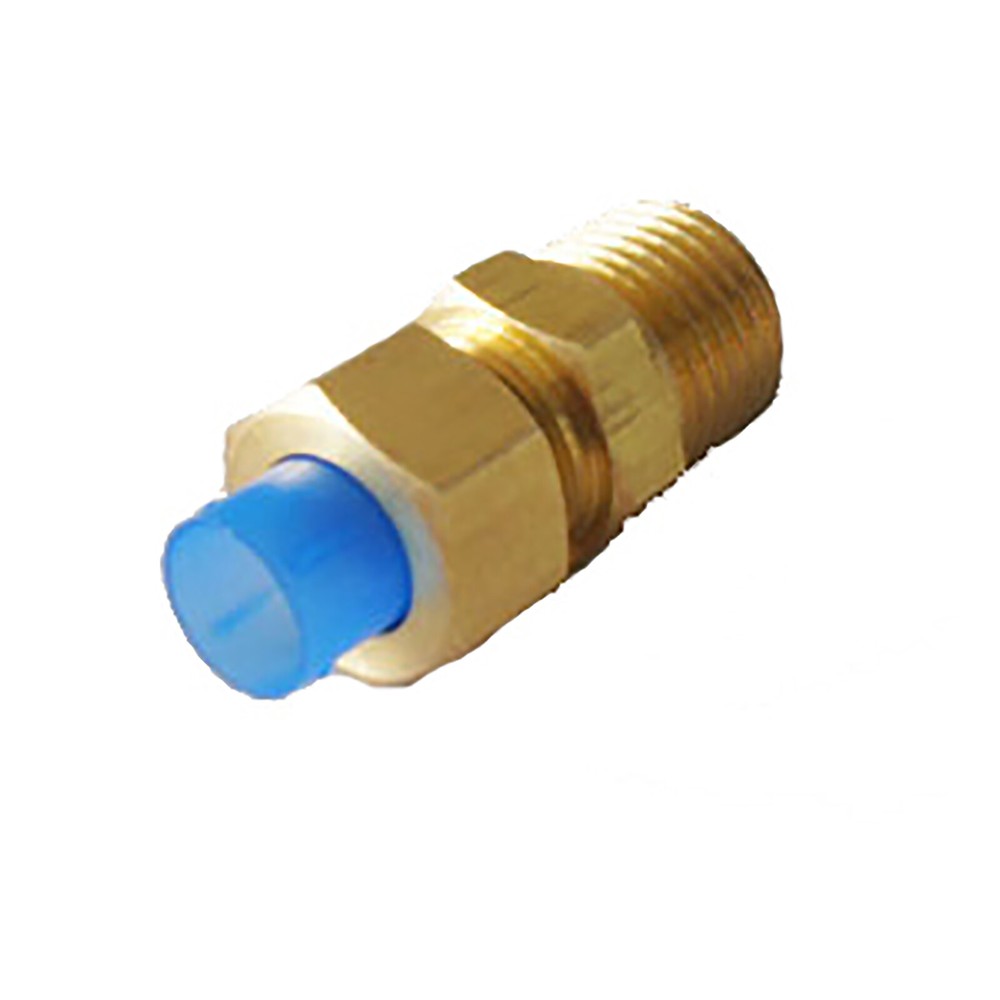 1PCS SMC KFH12U-00 Brass Embedded Fitting Flush Through Connector New
