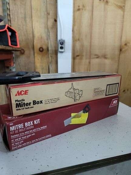 MITER BOXES & SAW (2 EACH)