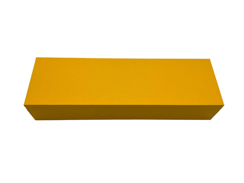 Goldsmiths Rectangular Black /White / Yellow Prestige Watch Box Presentation Set