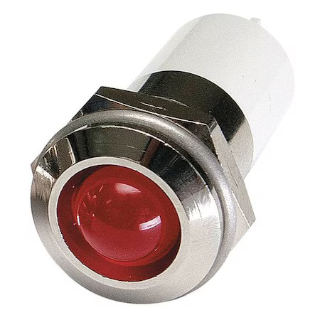 Round Indicator Light, Red, 3Vdc,  24M142