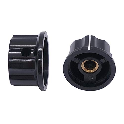 Silver Tone Potentiometer Knobs 4mm Shaft