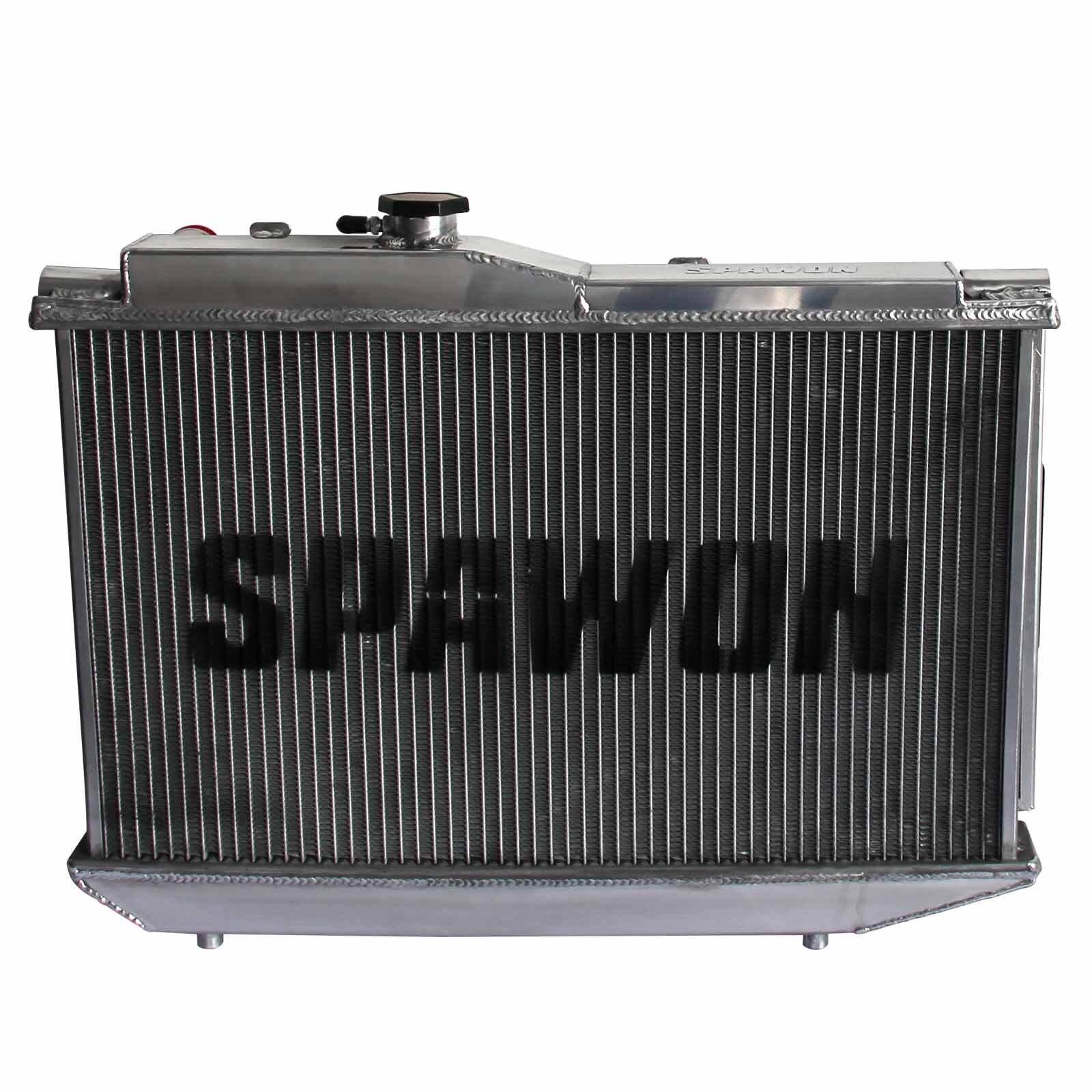 SPAWON Radiator With Fan Shroud For 1984-1987 Toyota Corolla DLX AE86 1.6L L4 MT