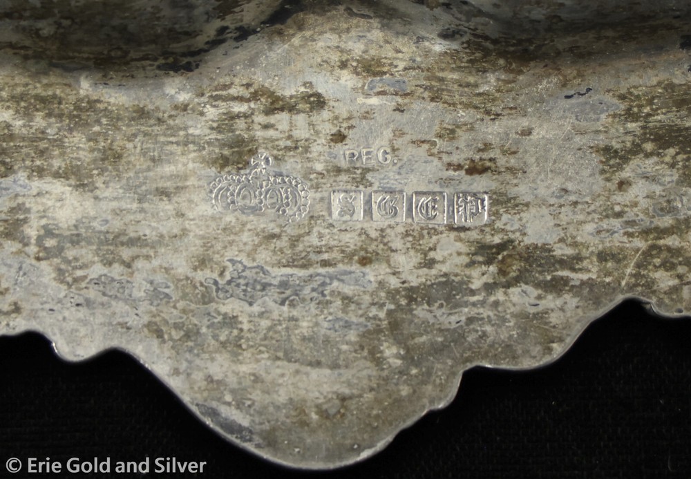 Goldfeder Silverware Co. Silverplate Footed Serving Tray