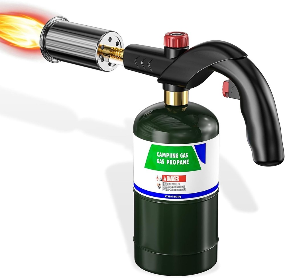 Portable Propane Torch - Adjustable Flame for Camping, Grilling & Culinary Arts
