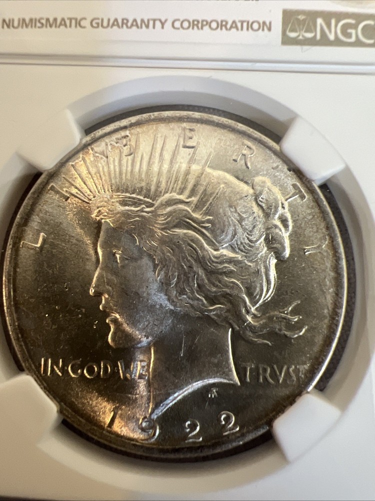 1922 Peace Silver Dollar $1 MS64 NGC