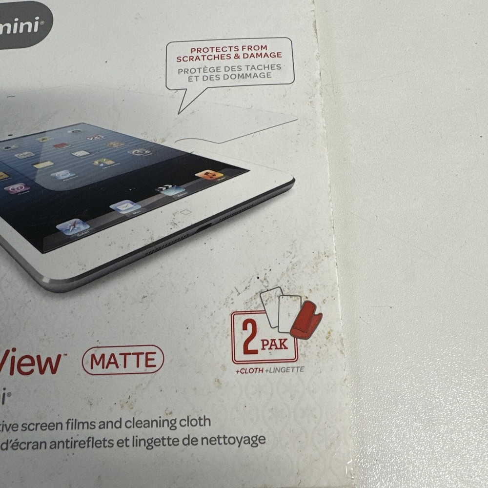 Speck Shieldview Matte 2-PACK for iPad Mini NEW/SEALED Package