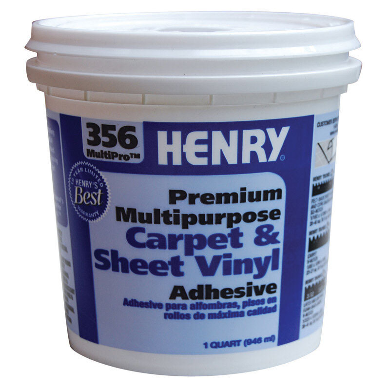 Henry 12072 356 Multipro High Strength Paste Carpet & Sheet Vinyl Adhesive 1 qt.