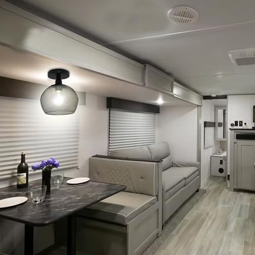 12V 7inch RV Pendant Dining Table Light with Replaceable Bulb (1 X E26 Bulb