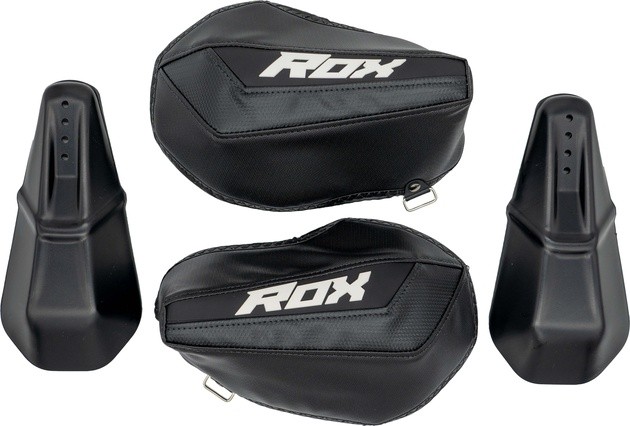 Rox Speed FX Gen 3 Flex-Tec Snowmobile Handguards Black/White
