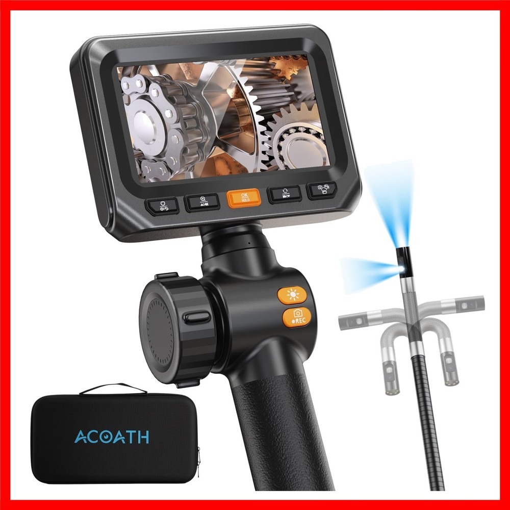 Versatile 1080P Inspection Camera - Waterproof, Compact & Portable 5FT Tool