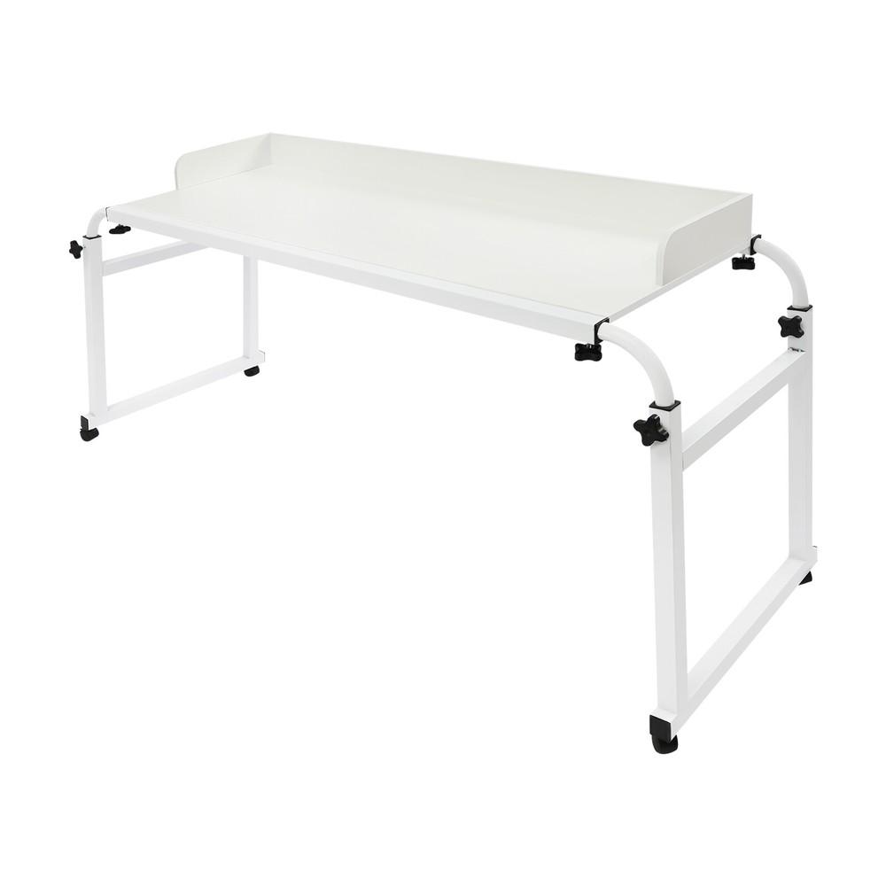 Height Adjustable Overbed Table, Overbed Table with Wheels, Over Bed Desk