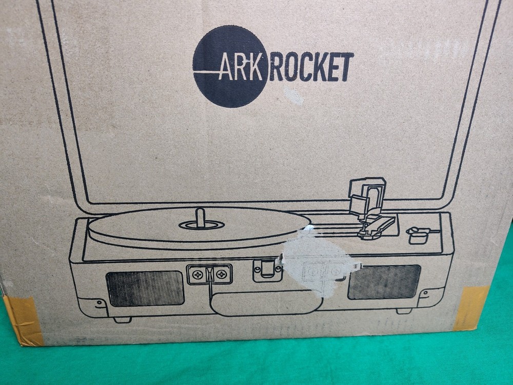 Arkrocket Curiosity Suitcase Bluetooth Turntable Vintage 3-Speed Record Player