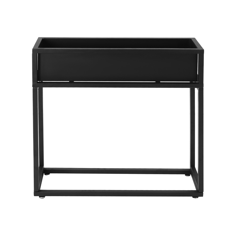 28*8*28" Elevated Planter Box Tall Rectangular Planter Garden Plant Stand Black