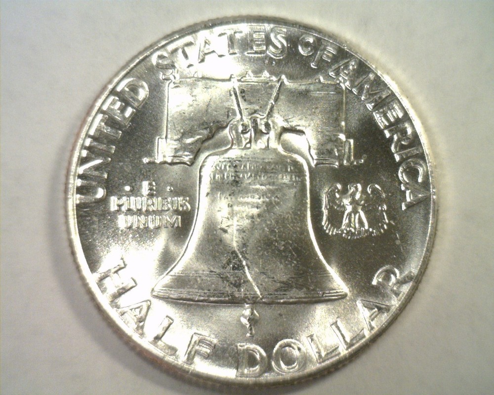 1955 FRANKLIN HALF DOLLAR CHOICE / GEM UNCIRCULATED CH. / GEM UNC. NICE ORIGINAL