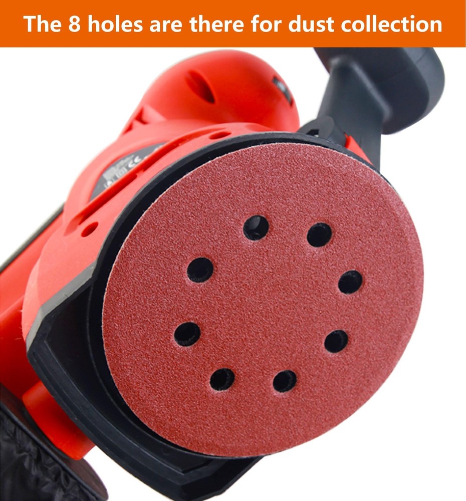 5-Inch Hook and Loop Sanding Discs for Random Orbital Sander, Assorted Sandpa...