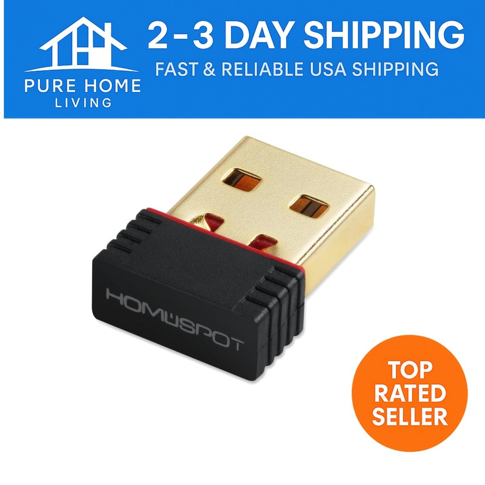 150Mbps Wireless N USB Nano Adapter for Raspberry Pi & Windows - Plug & Play
