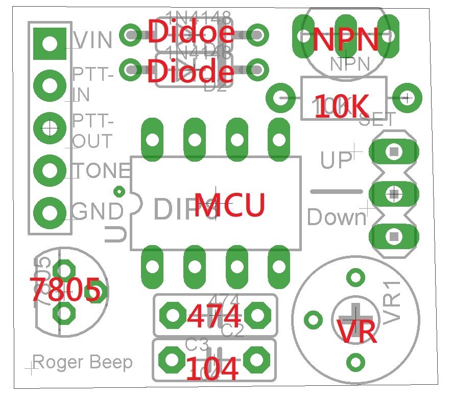 Roger Beep WITH 80 TONES NEW