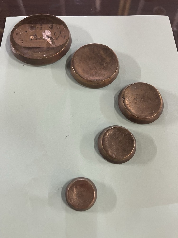 (5) Piece Bronze Scale Weight Set