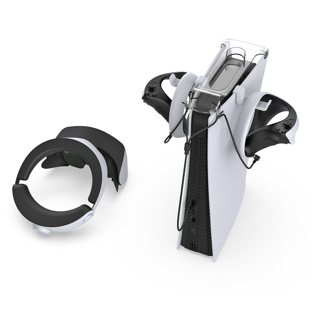 For PSVR2 storage bracket + handle / headset hangers + TYPE-C charging cable set