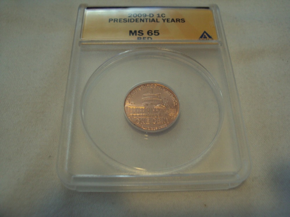 2009 d 1c Presidential years ANACS MS 65 RED