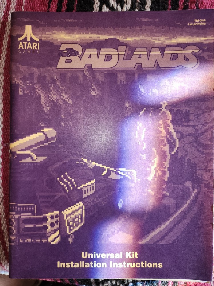 Badlands Arcade Manual Atari