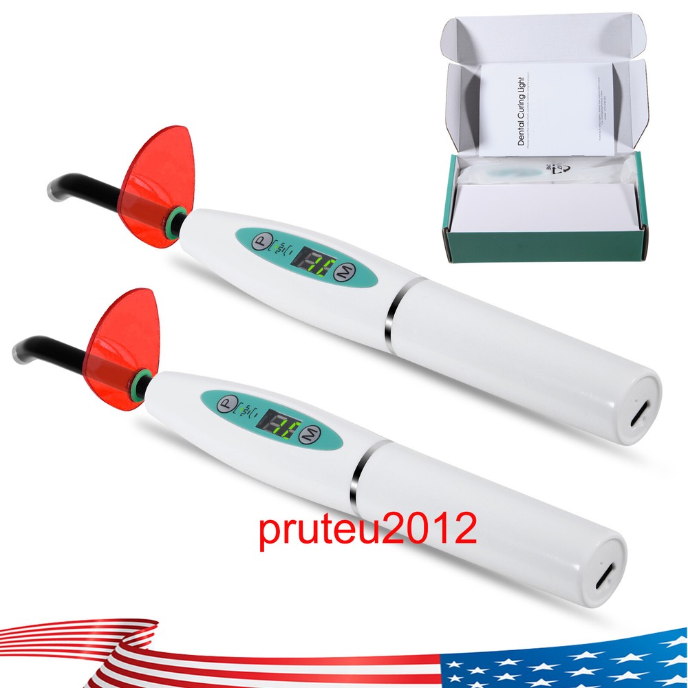 Dental Wireless LED Curing Light Lamp 5W 2000mw Tooth Cure Machine White