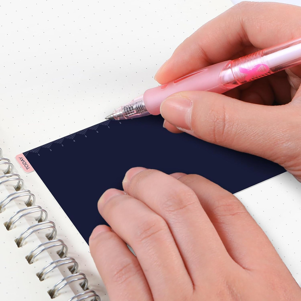 5 Pack Weeks Navy X Pink Pencil Board Reusable Notebook Accessory, Flexibility L