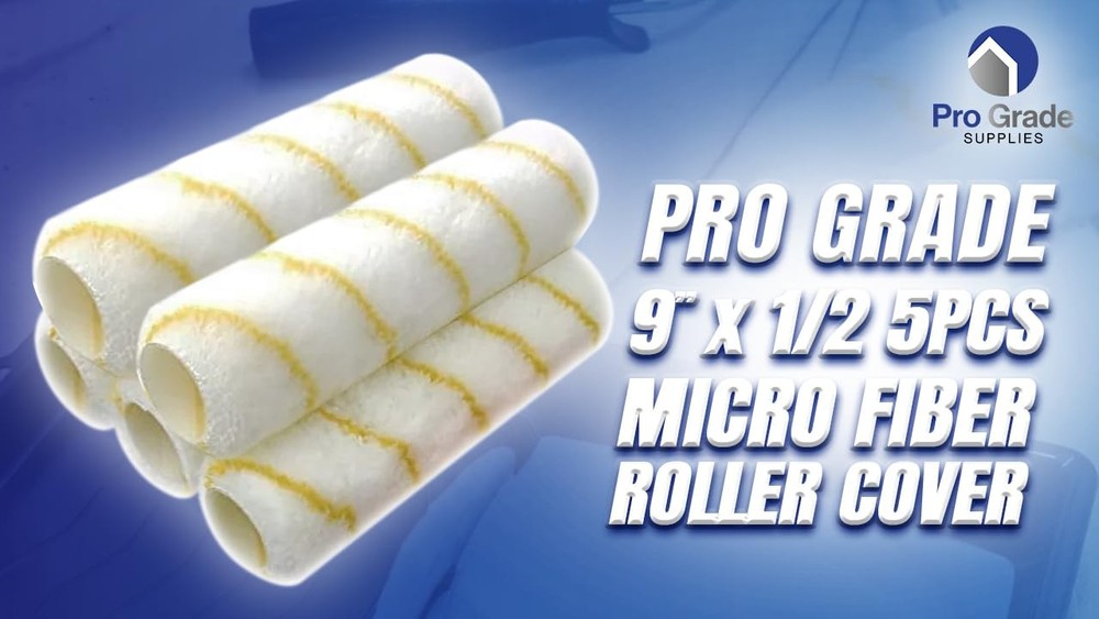 Paint Roller Covers 1/2 X 9 Inch Microfiber 5 Pack