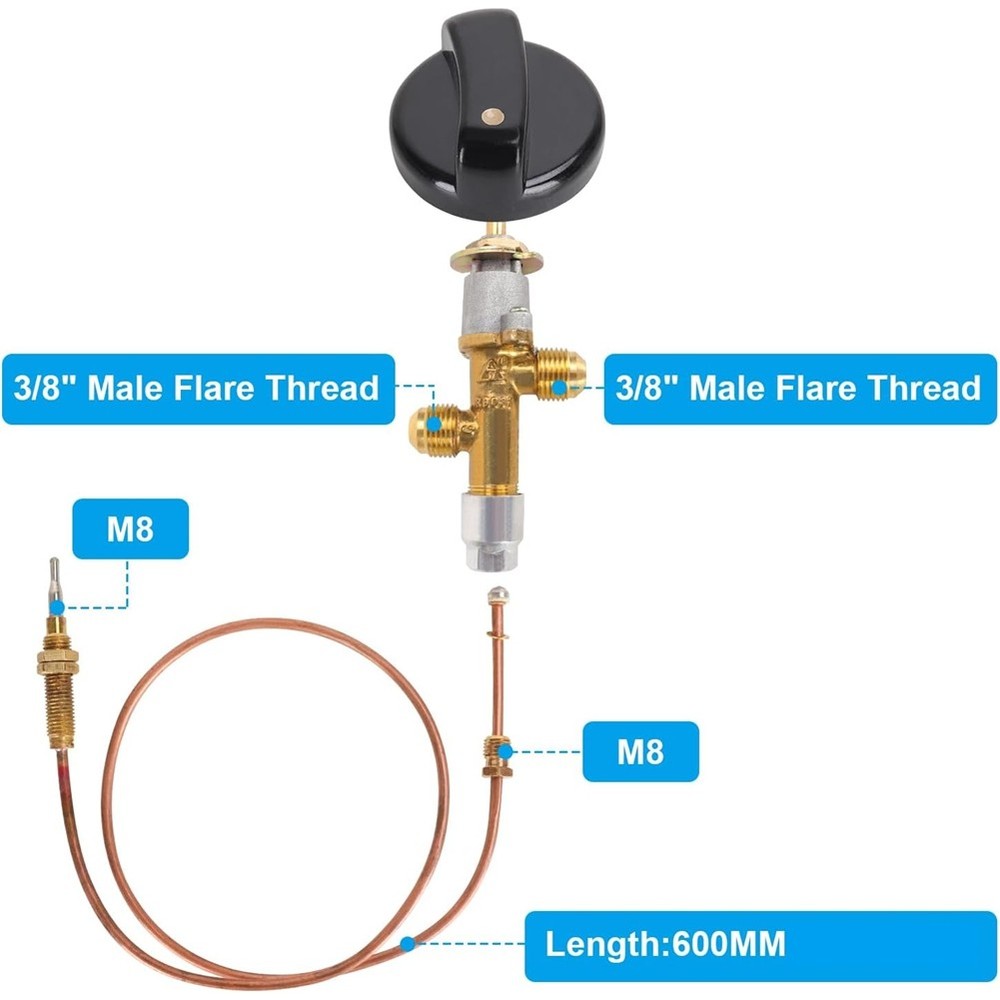 Gas Fireplace Fire Pit Flame Failure Control Kit Fire Pit Thermocouple9131