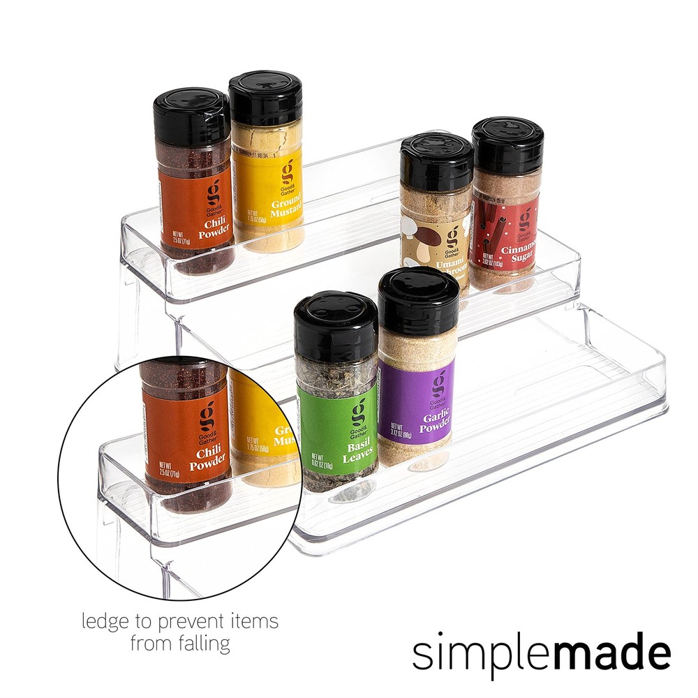3-Tier Spice Rack Organizer - Versatile Storage Shelf for Kitchen, Bathroom, ...