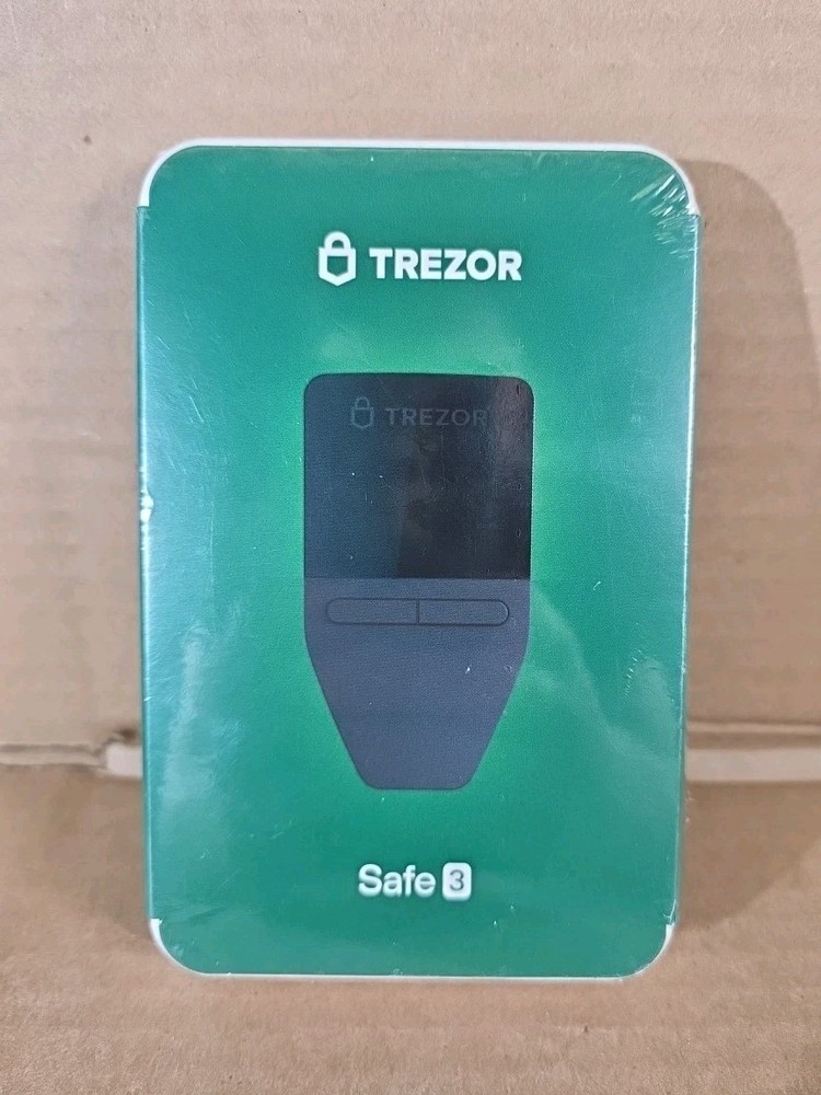 Trezor Safe 3 Crypto Hardware Wallet Secure, Passphrase Protected
