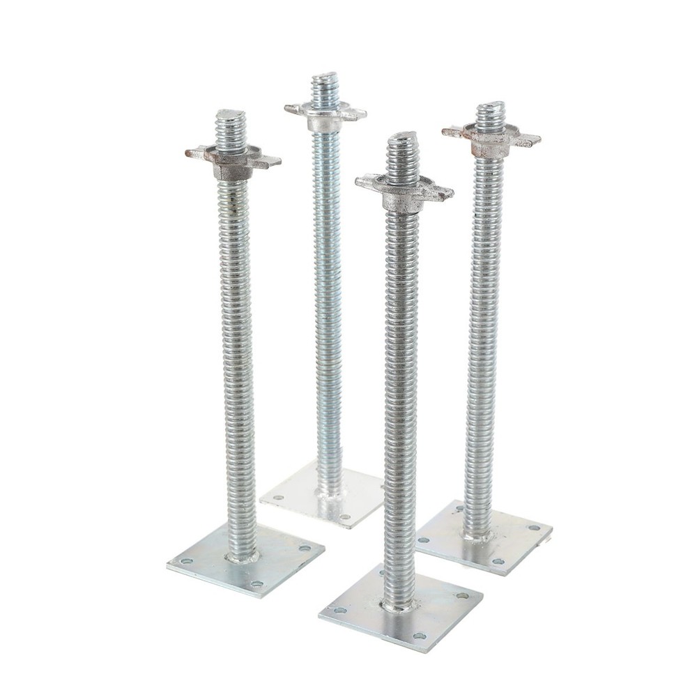 Scaffold Adjustable Leveling Jacks 18" 4 Pack Solid Screw Jacks Baker Scaffold
