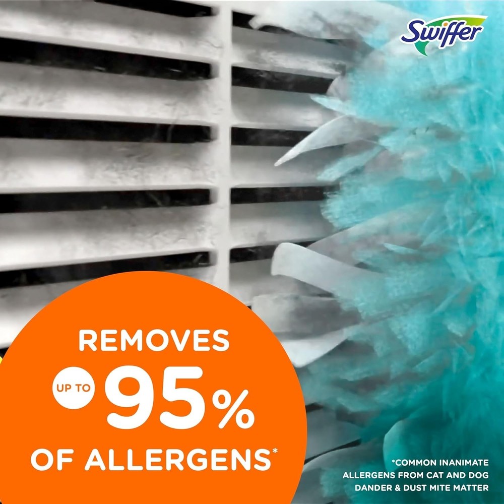 Swiffer Dusters Multi-Surface Duster Refills for Cleaning, Unscented, 16 Count