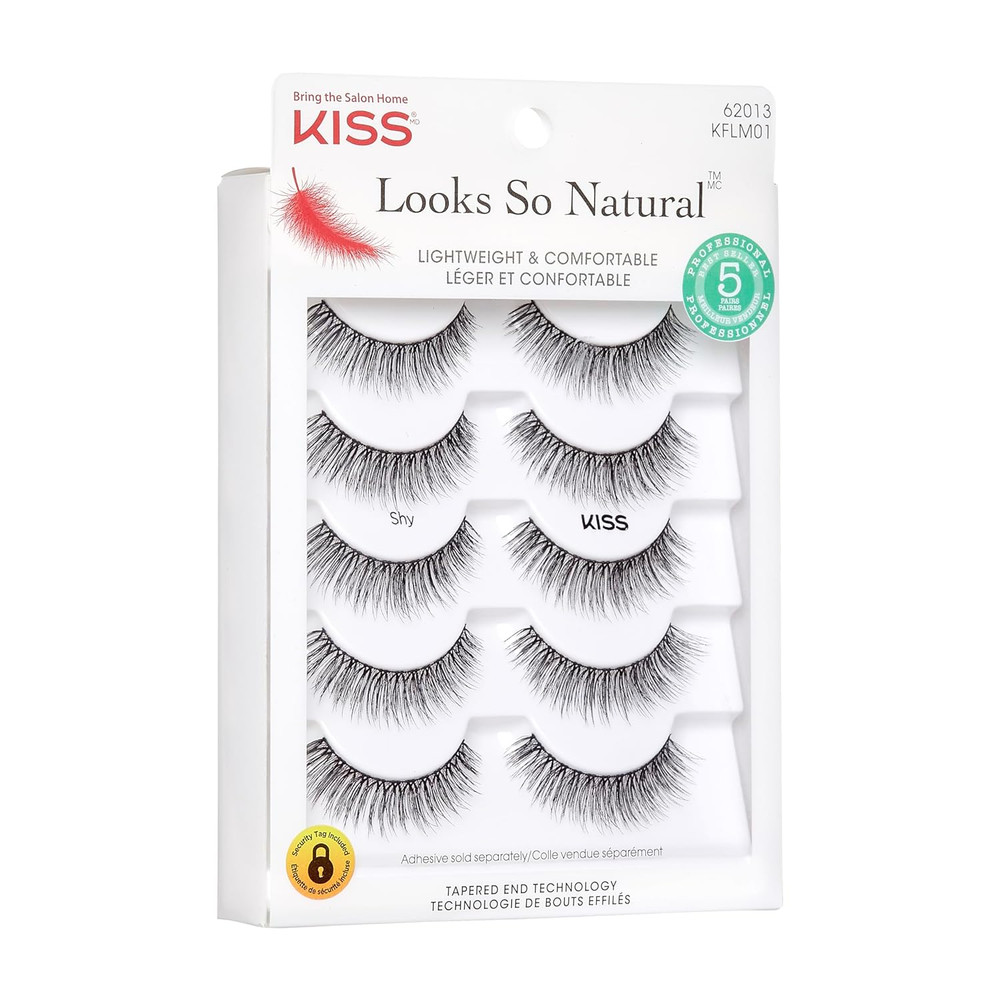 Looks So Natural False Eyelashes Multipack, Lightweight & Comfortable, Tapere...