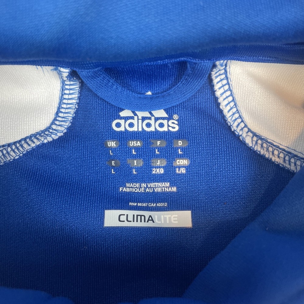 Adidas Climalite Large Blue Zip Up Jacket