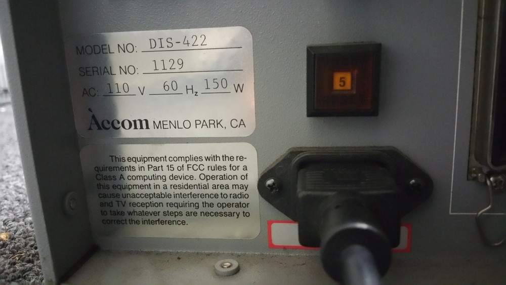 ACCOM DIS-422 Digital Image Store StillStore w/ ACCOM DIS-422 Controller