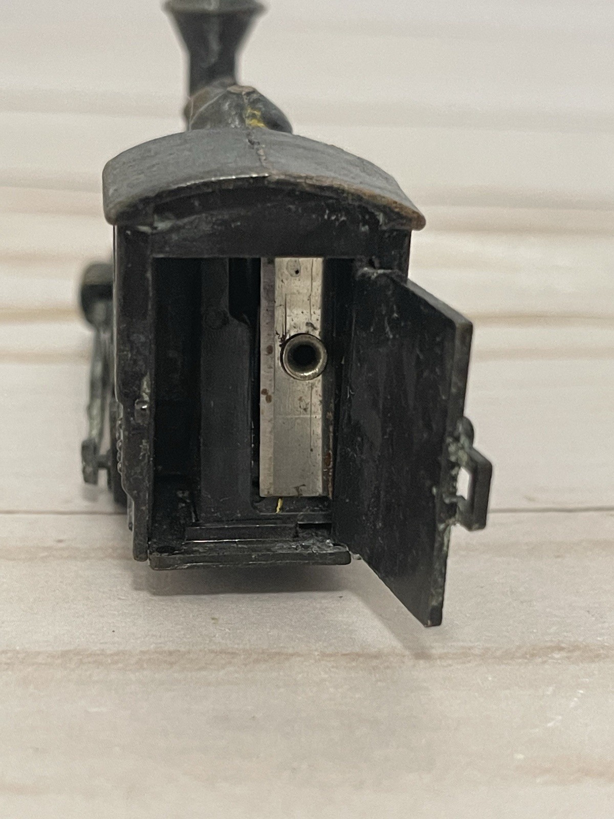 Vintage Die Cast Metal Train Locomotive Engine Pencil Sharpener