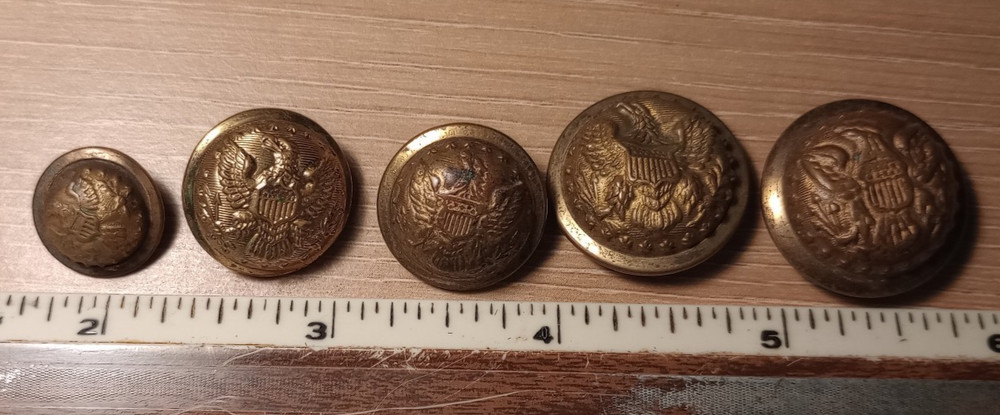 US Army Indian Wars buttons, 5