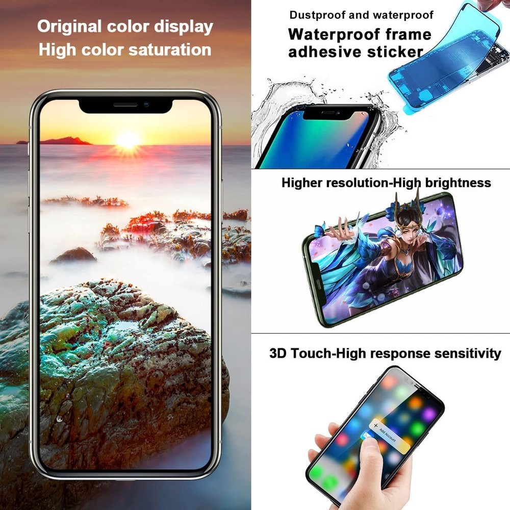 For iPhone 11 Pro Max Incell LCD Display Touch Screen Digitizer Replacement Kit