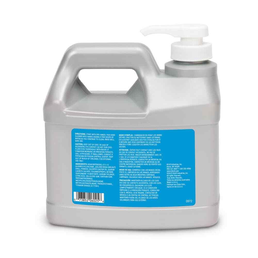 4 Pack GOJO Half Gallon Bottles Hand Cleaner with Grit: Paste Style