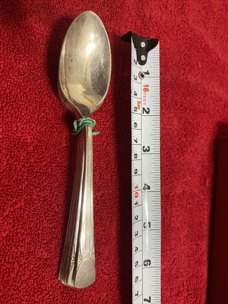 1939 Embassy International Silver Pattern Bouquet Silverplate Flatware Set 24 Pc