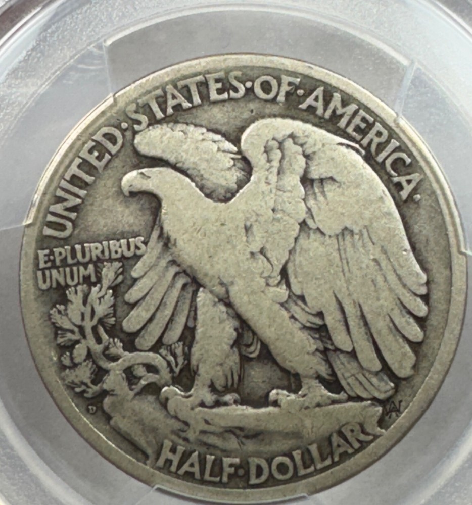 1919-D Silver Walking Liberty Half Dollar PCGS VG08
